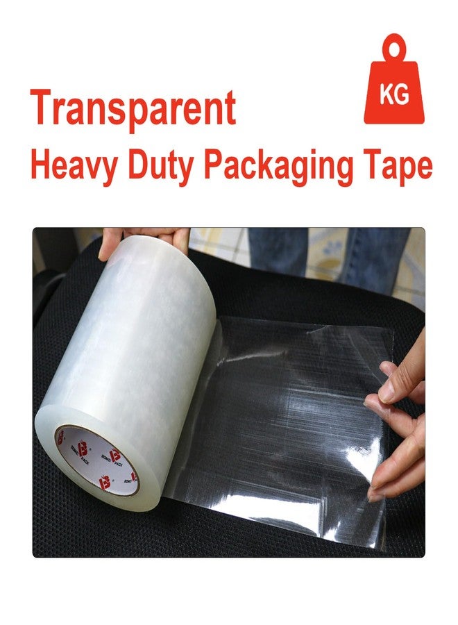 BOMEI PACK Clear Shipping Tape 6" Wide, 6 inch x 110 Yards (330ft), Industrial Grade 6 inch Heavy Duty Packing Tape for Box Office Moving, Shipping and Mailing - Image 4